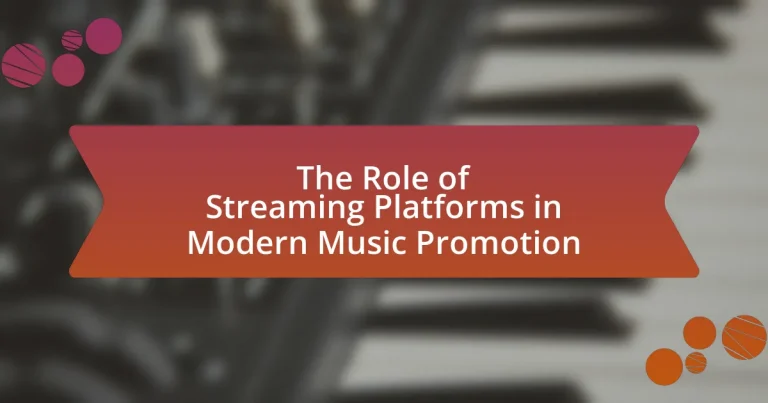 The Role of Streaming Platforms in Modern Music Promotion