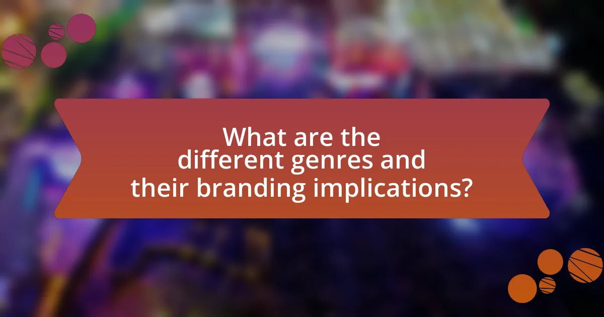 What are the different genres and their branding implications?