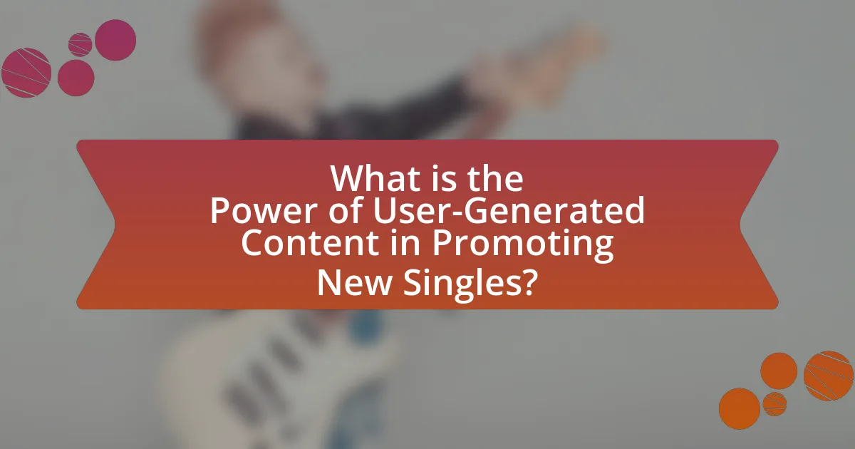 What is the Power of User-Generated Content in Promoting New Singles?